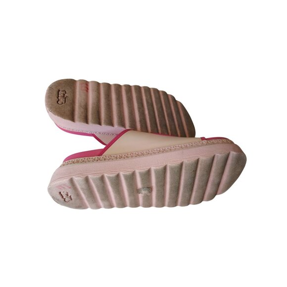 Coach Lainey Platform Flower Pink Slide Rubber Sandals, Size 7B, Buckle, READ - Picture 10 of 12